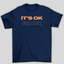 Camiseta Básica Tate McRae It's Ok I'm Ok- azul-marinho