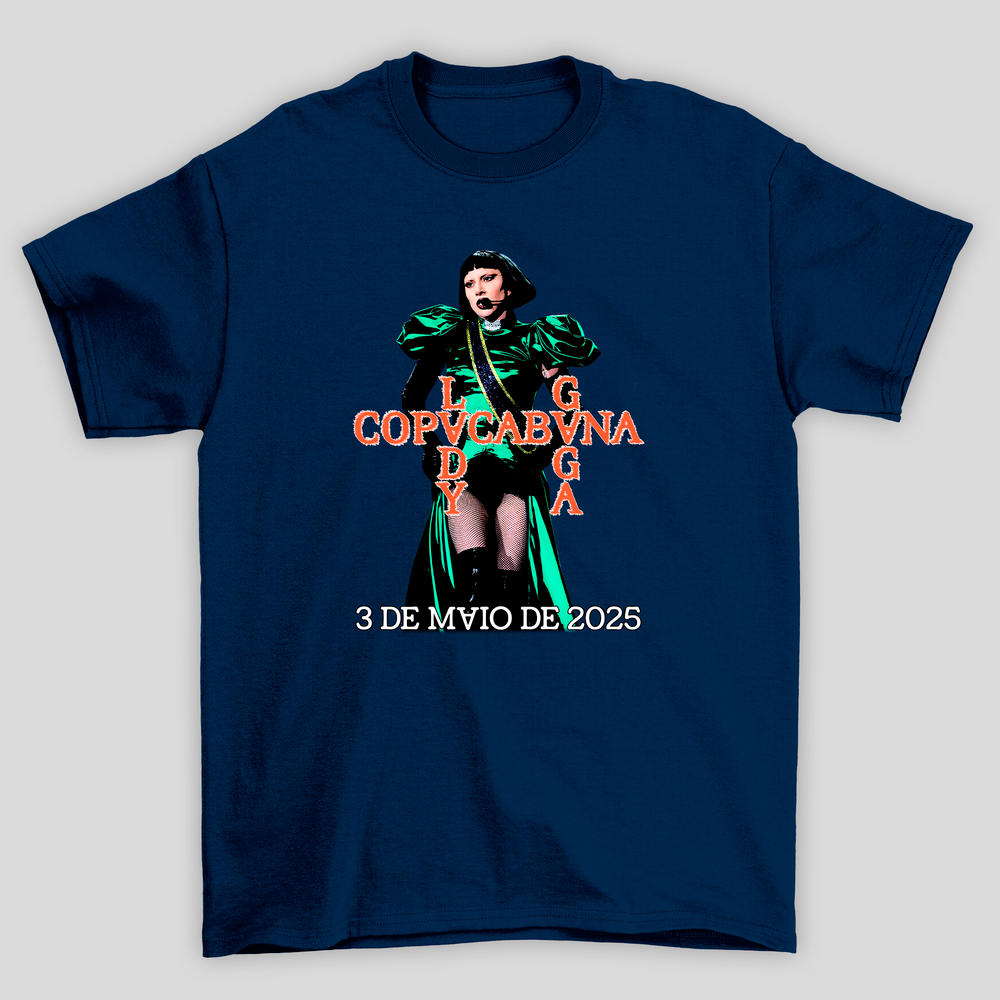 Camiseta Básica Lady Gaga Copacabana Gaga