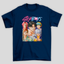Camiseta Básica Kpop Demon Hunters Saja Boys Collage