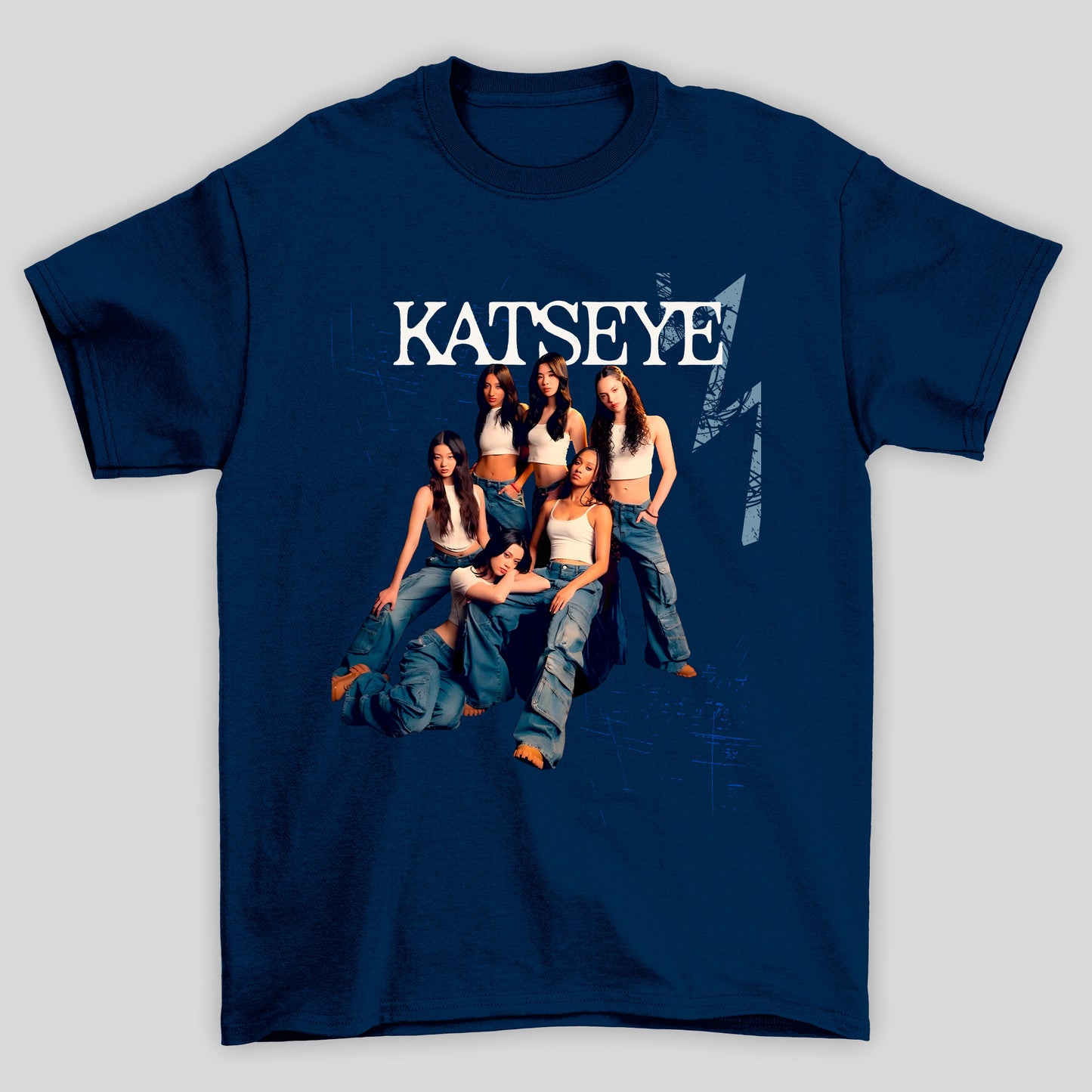 Camiseta Básica Katseye Grupo Poster