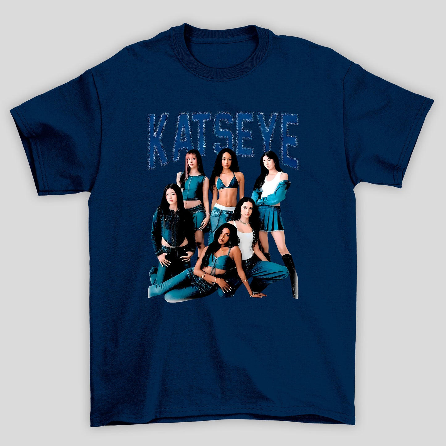 Camiseta Básica Katseye Group Jeans