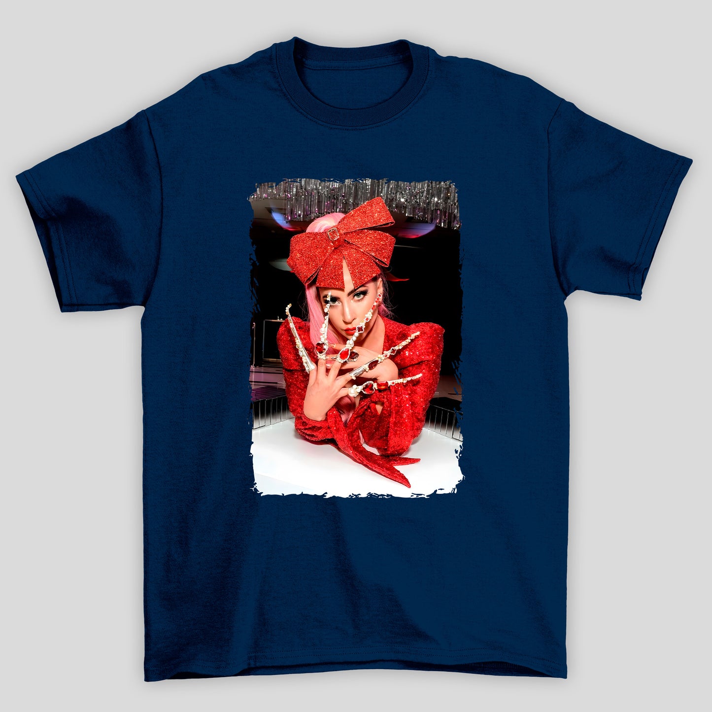 Camiseta Básica Christmas Lady Gaga