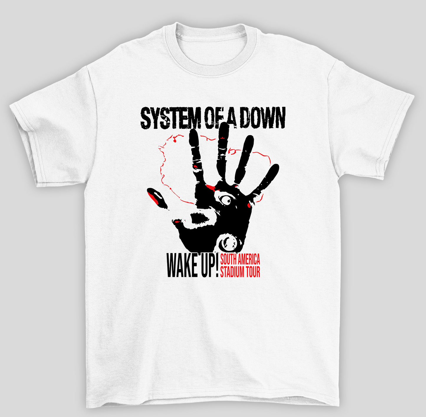 Camiseta Básica Sistem Of A Down Wake Tour