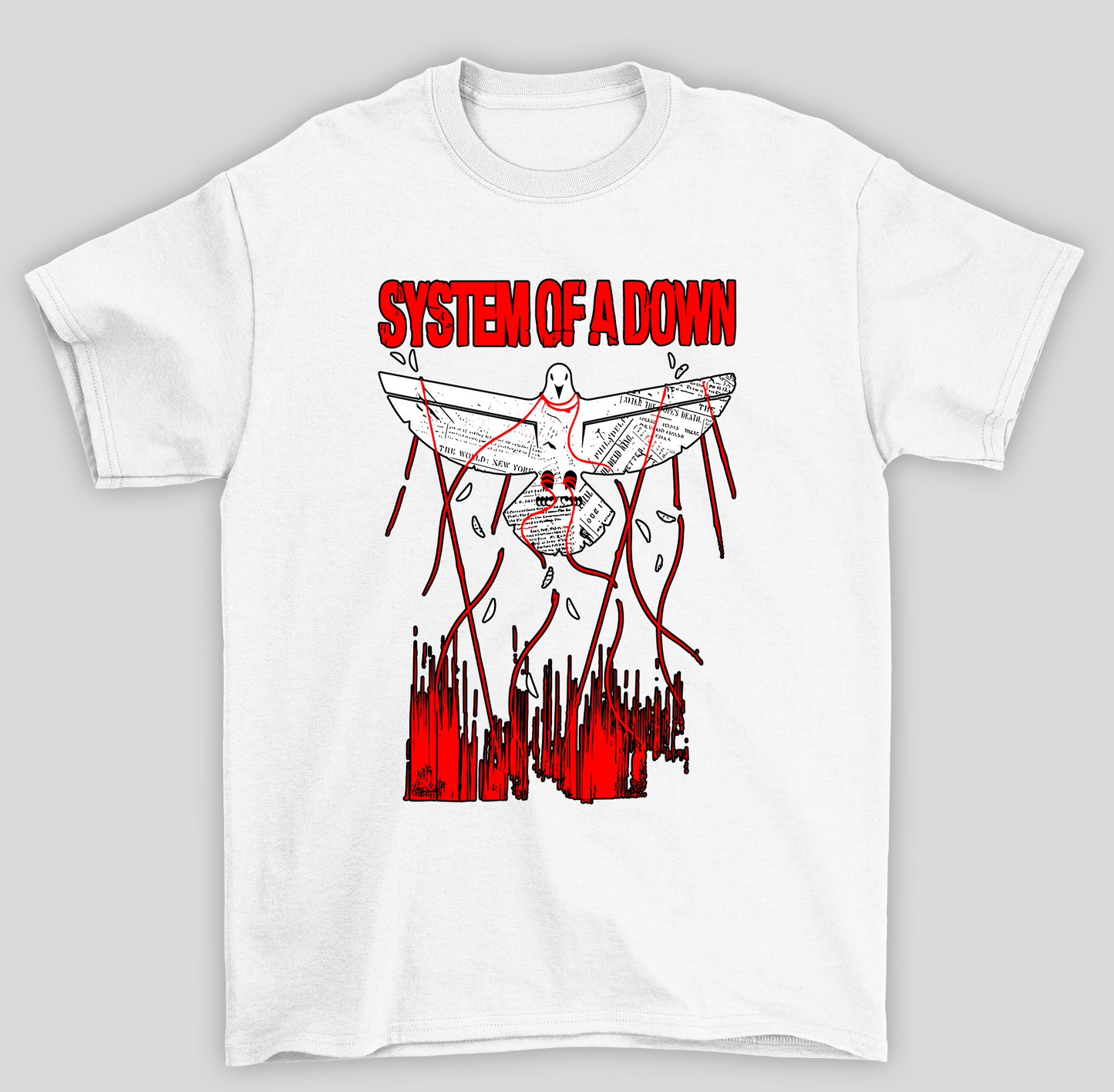 Camiseta Básica Sistem Of A Down Dove