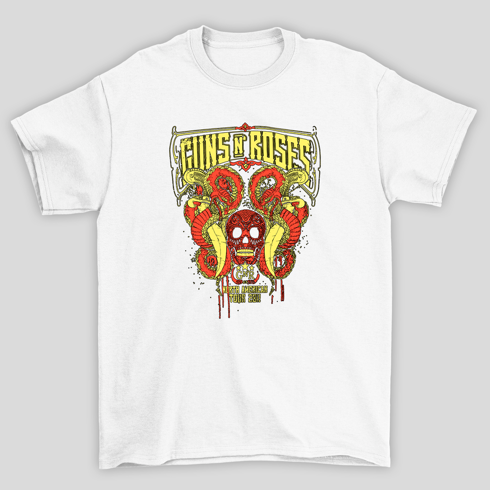 Camiseta Básica Guns N Roses North American Tour