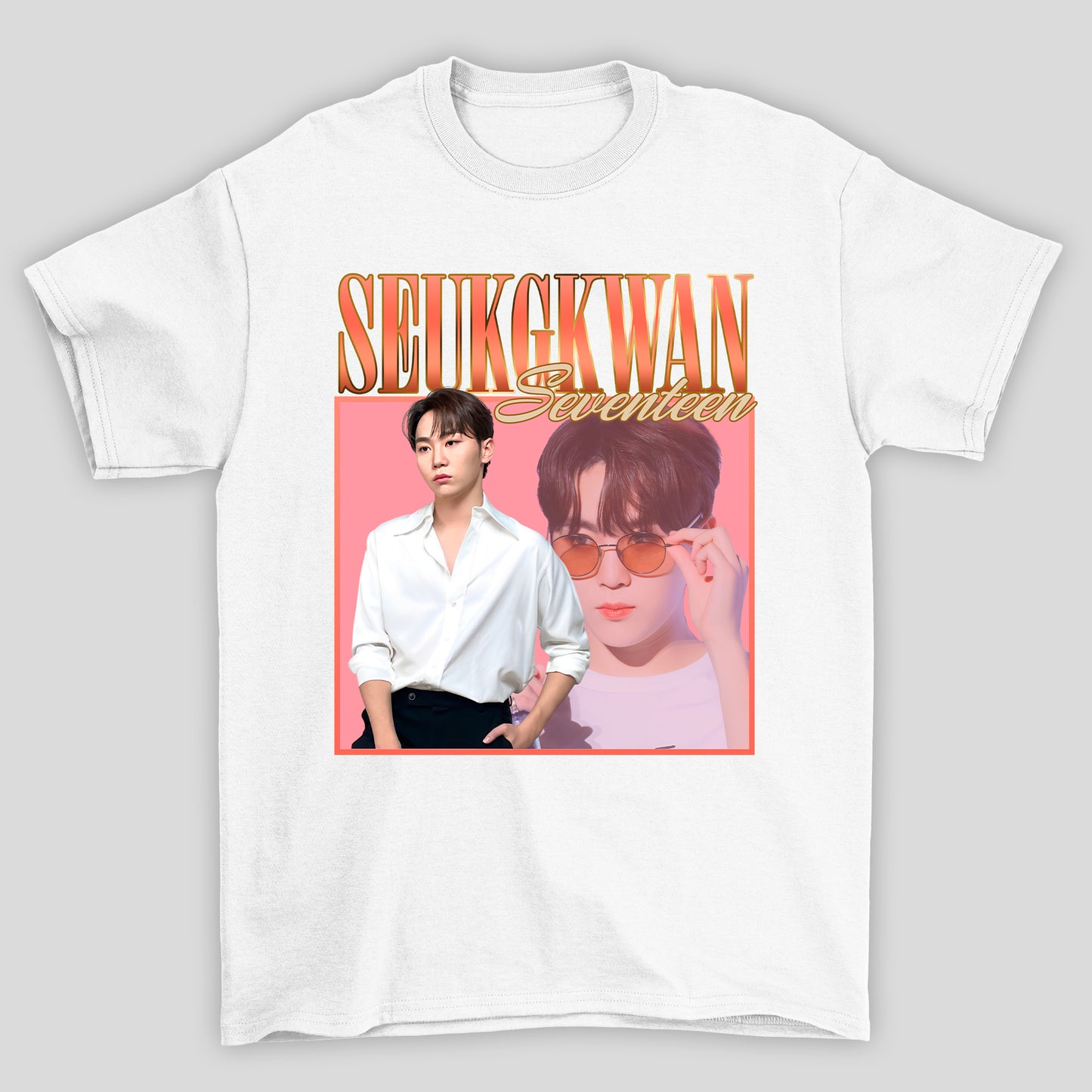 Camiseta Básica Seventeen Seungkwan Retro