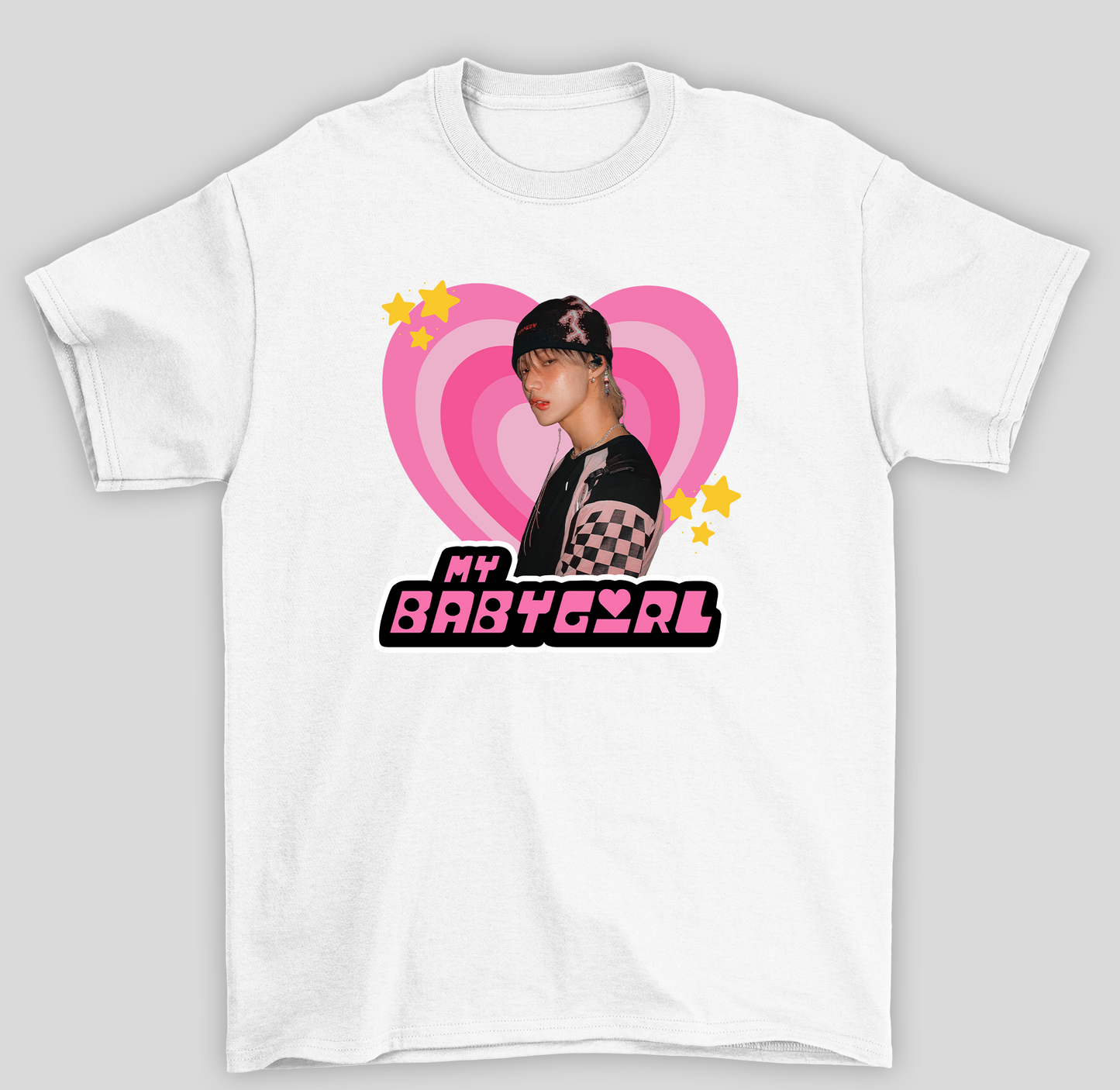 Camiseta Básica Shinee Taemin My Baby Girl- branco