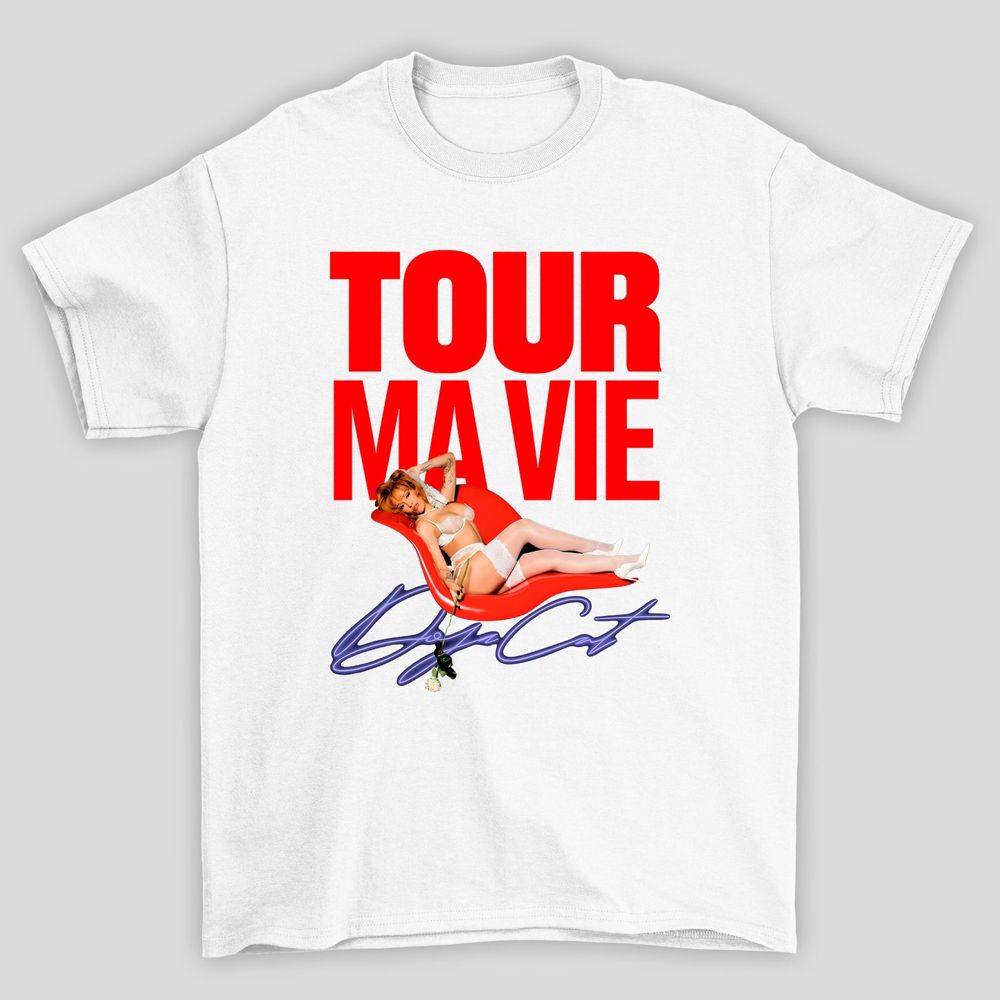 Camiseta Básica Doja Cat Tour Ma Vie
