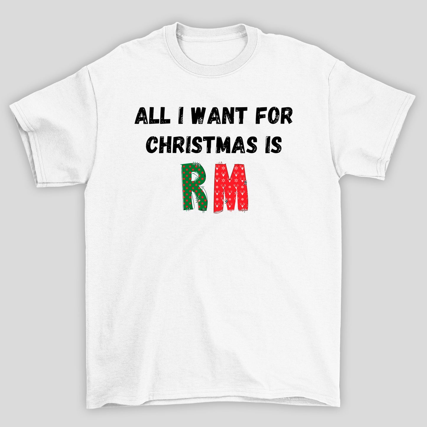 Camiseta Básica Christmas BTS All I Want For Christmas Is RM