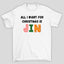 Camiseta Básica Christmas BTS All I Want For Christmas Is Jin