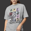 Camiseta Básica Chappel Roan Collage- cinza