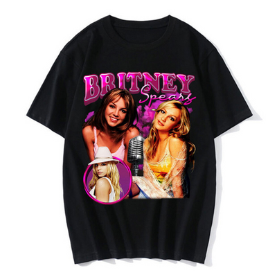 Camiseta Básica Britney Spears Singer