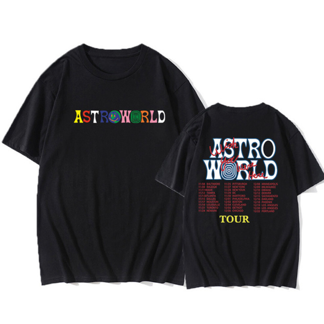 Camiseta Básica Travis Scott Astroworld Tour