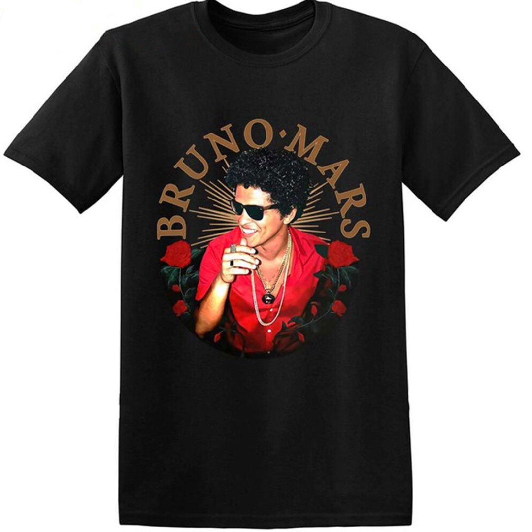 Camiseta Básica Bruno Mars Rosas