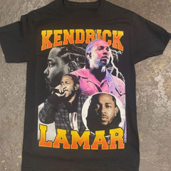 Camiseta Básica Kendrick Lamar Faces