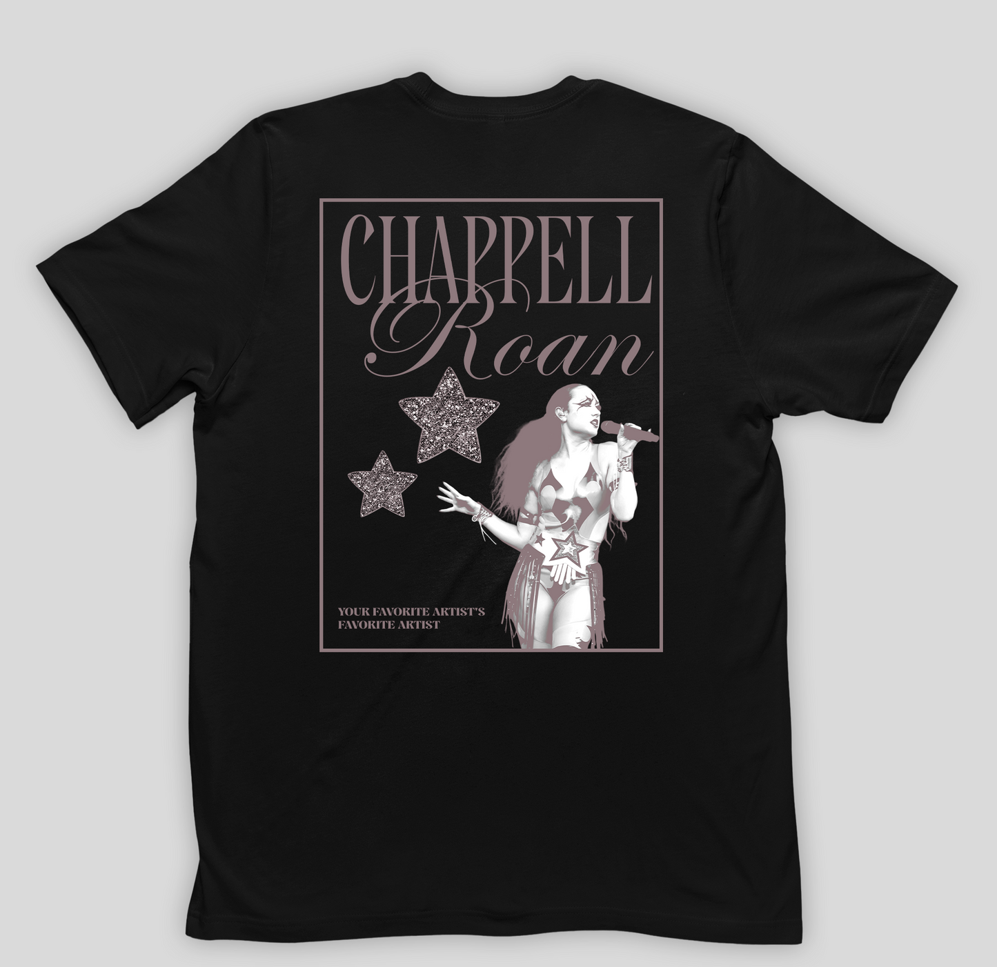 Camiseta Básica Chappel Roan Retro Vintage- preto