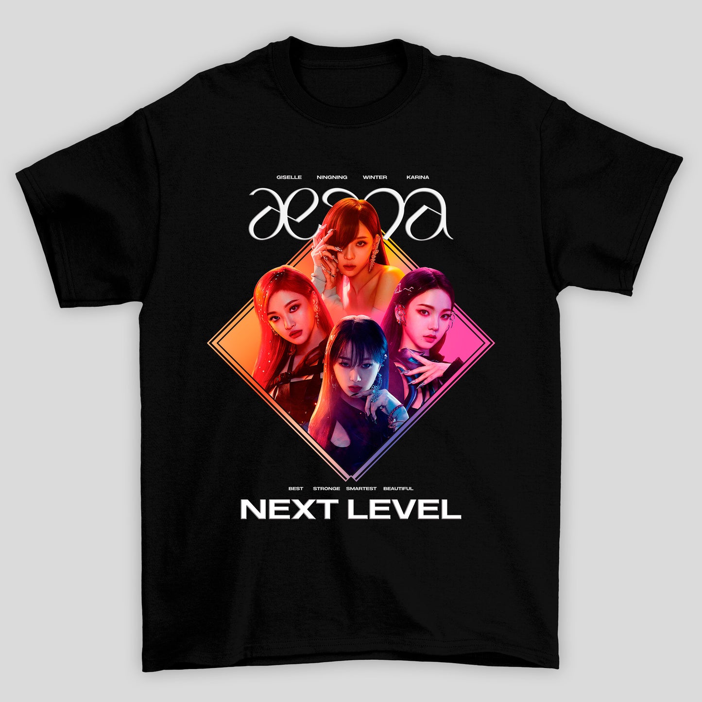 Camiseta Básica Aespa Group Kpop