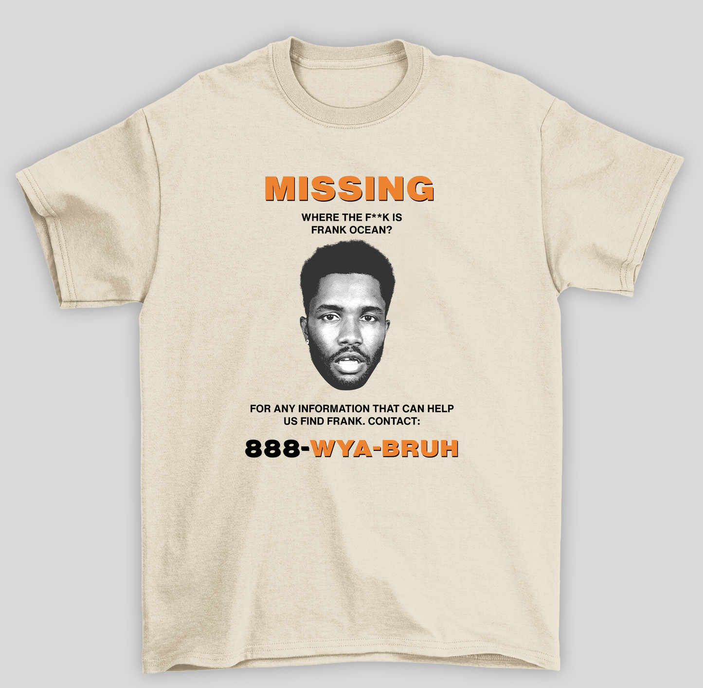 Camiseta Básica Frank Ocean Missing