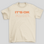 Camiseta Básica Tate McRae It's Ok I'm Ok- pérola