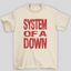 Camiseta Básica Sistem Of A Down Red