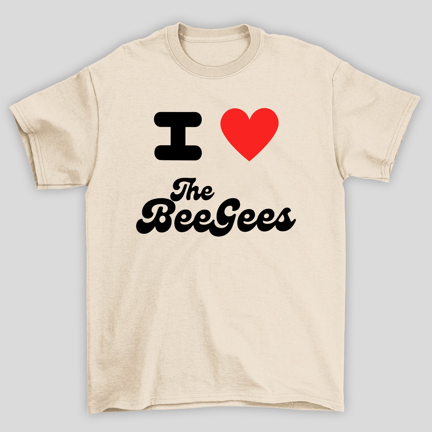 Camiseta Básica Unissex I Love The Bee Gees