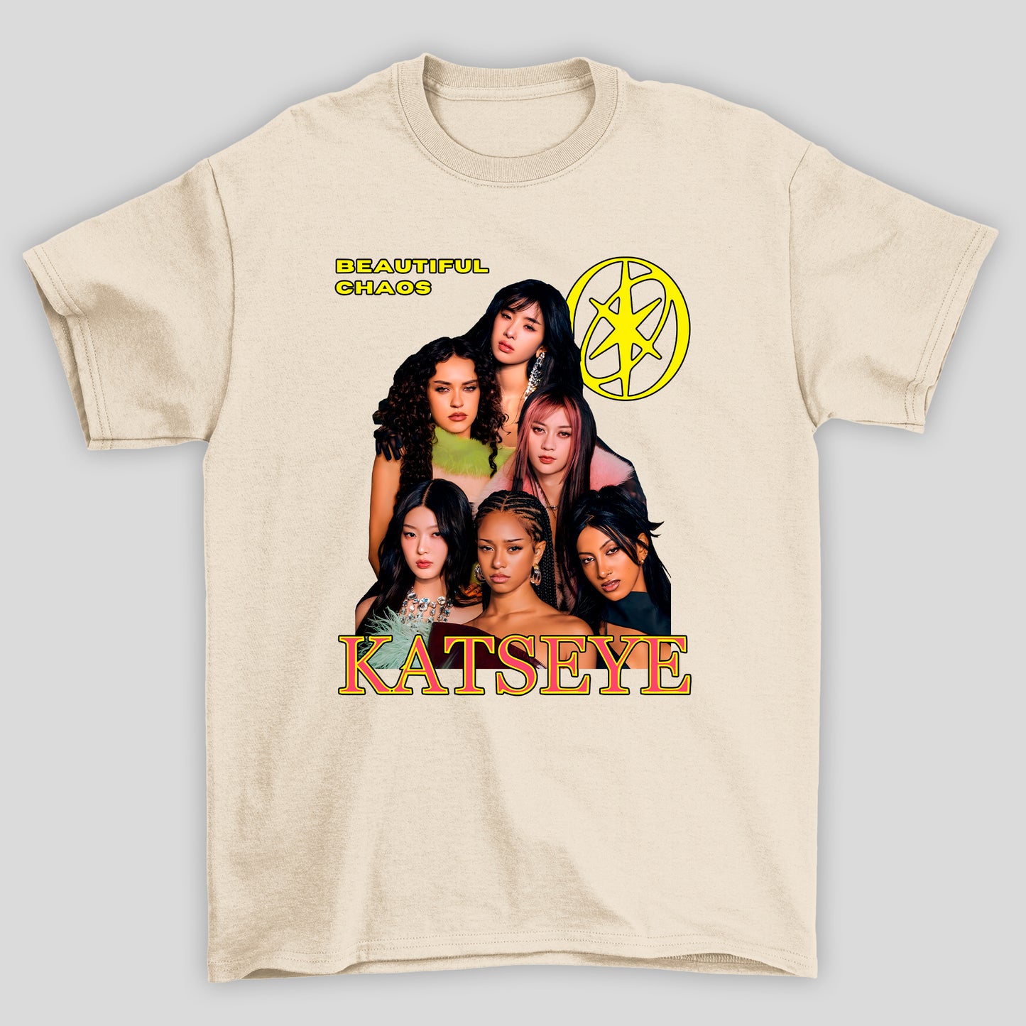 Camiseta Básica Katseye Beautiful Chaos