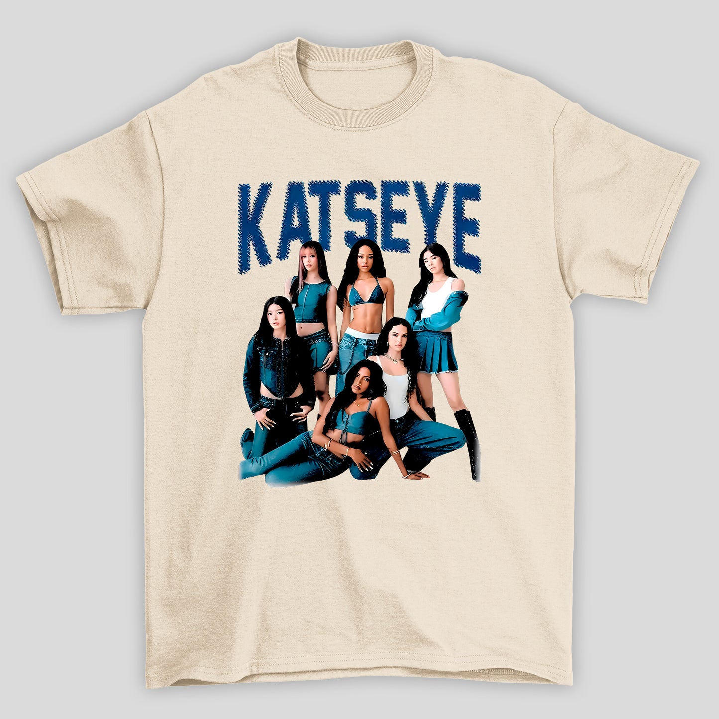 Camiseta Básica Katseye Group Jeans