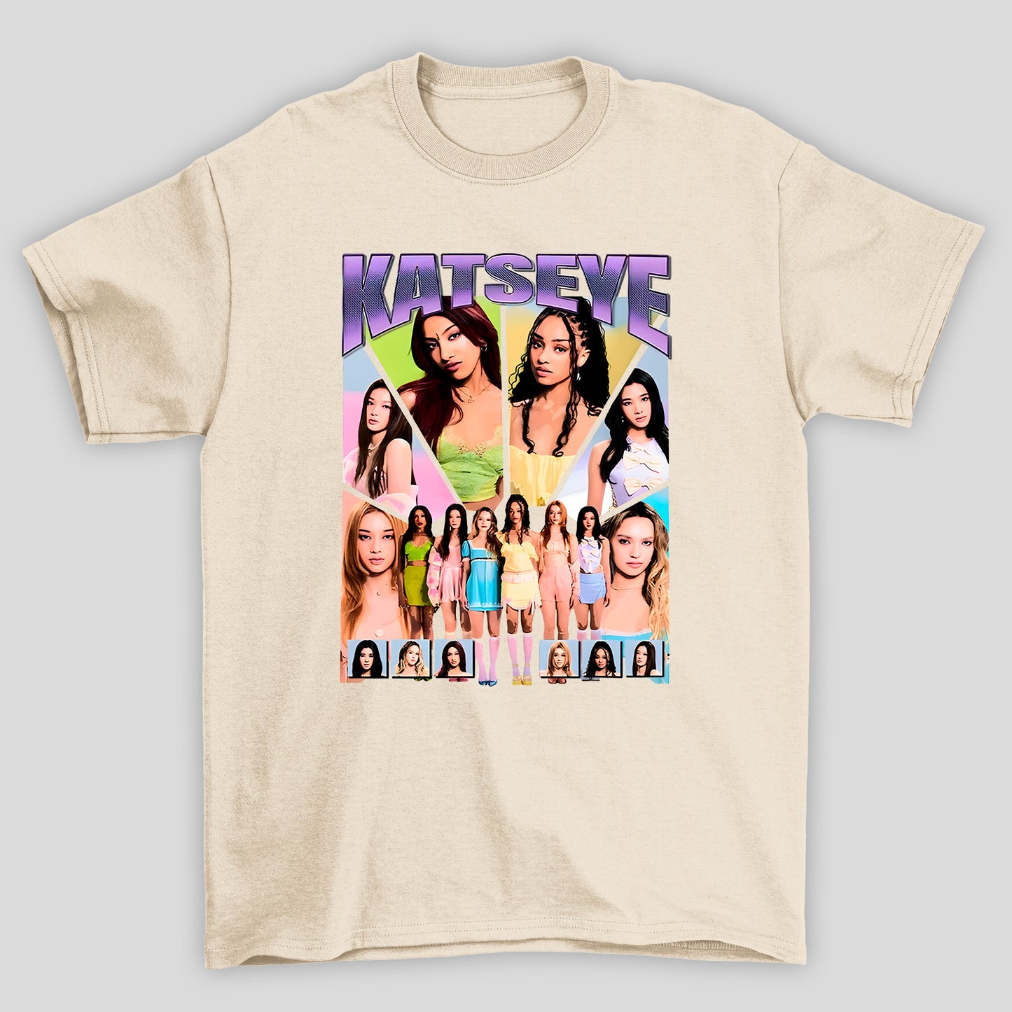 Camiseta Básica Katseye Collab Group