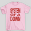 Camiseta Básica Sistem Of A Down Red