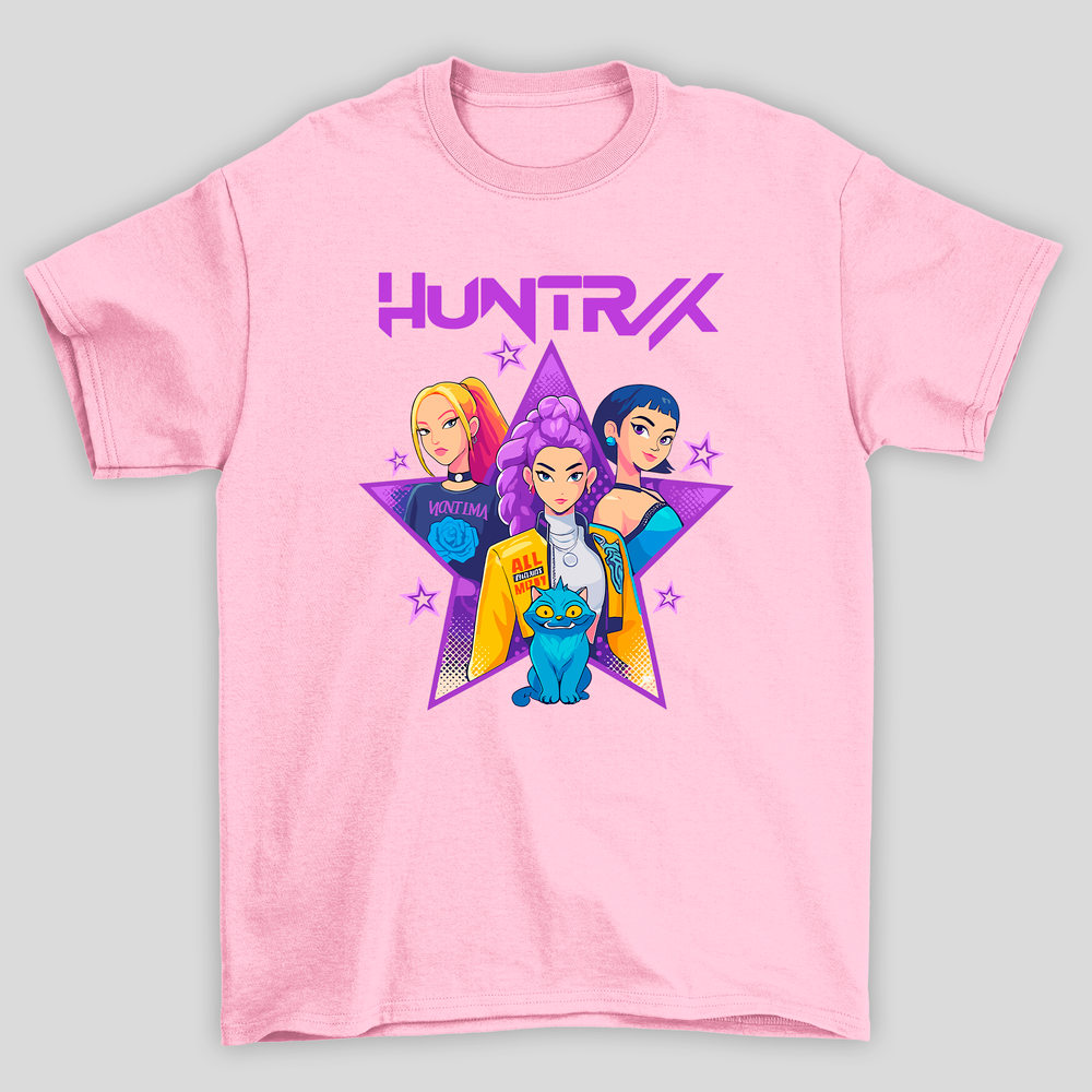 Camiseta Básica Kpop Demon Hunters Huntrix