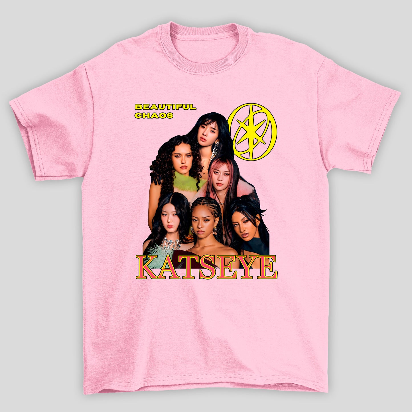Camiseta Básica Katseye Beautiful Chaos
