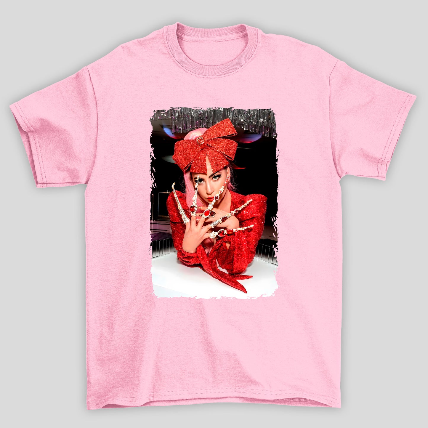 Camiseta Básica Christmas Lady Gaga