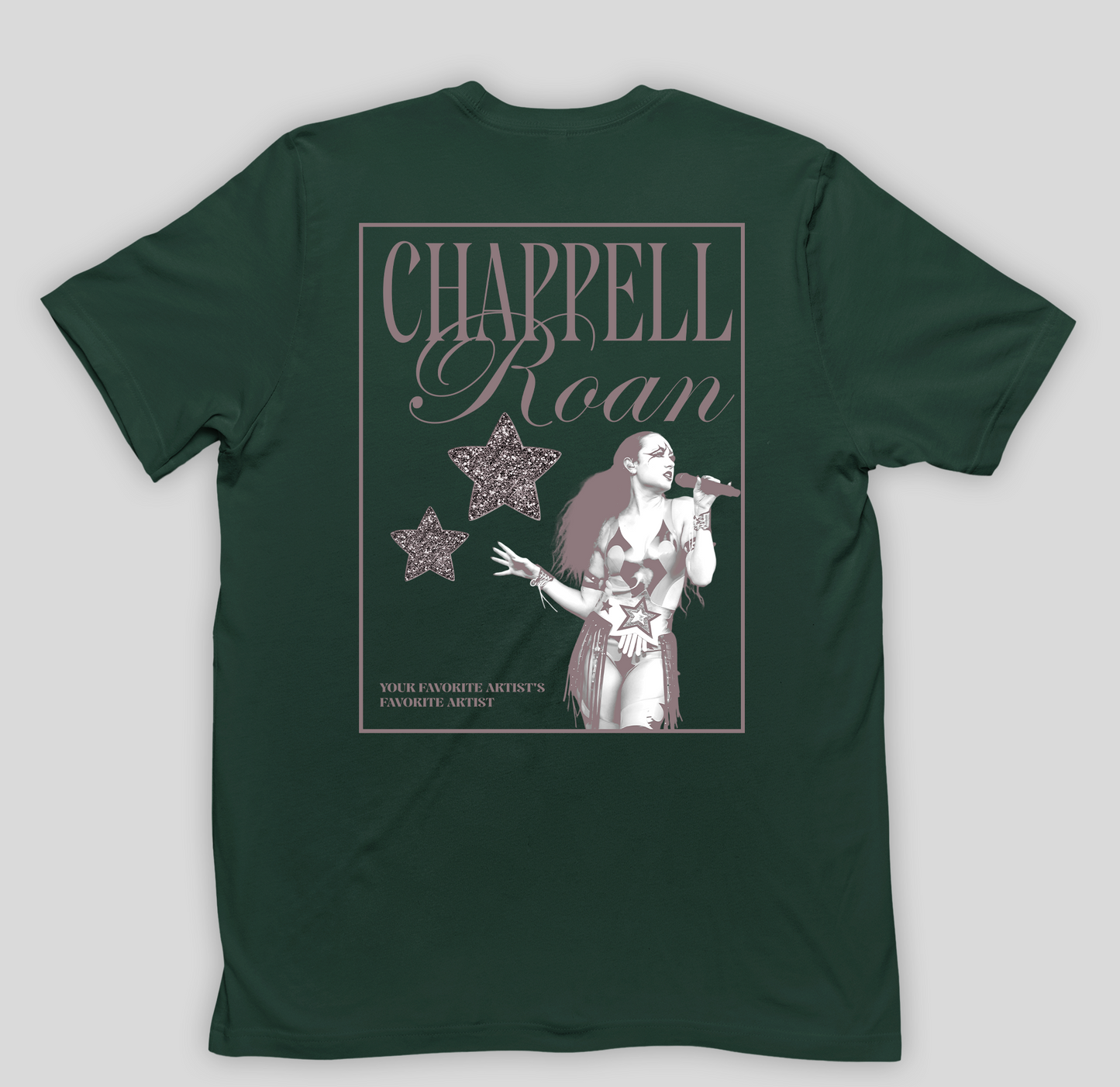 Camiseta Básica Chappel Roan Retro Vintage- verde