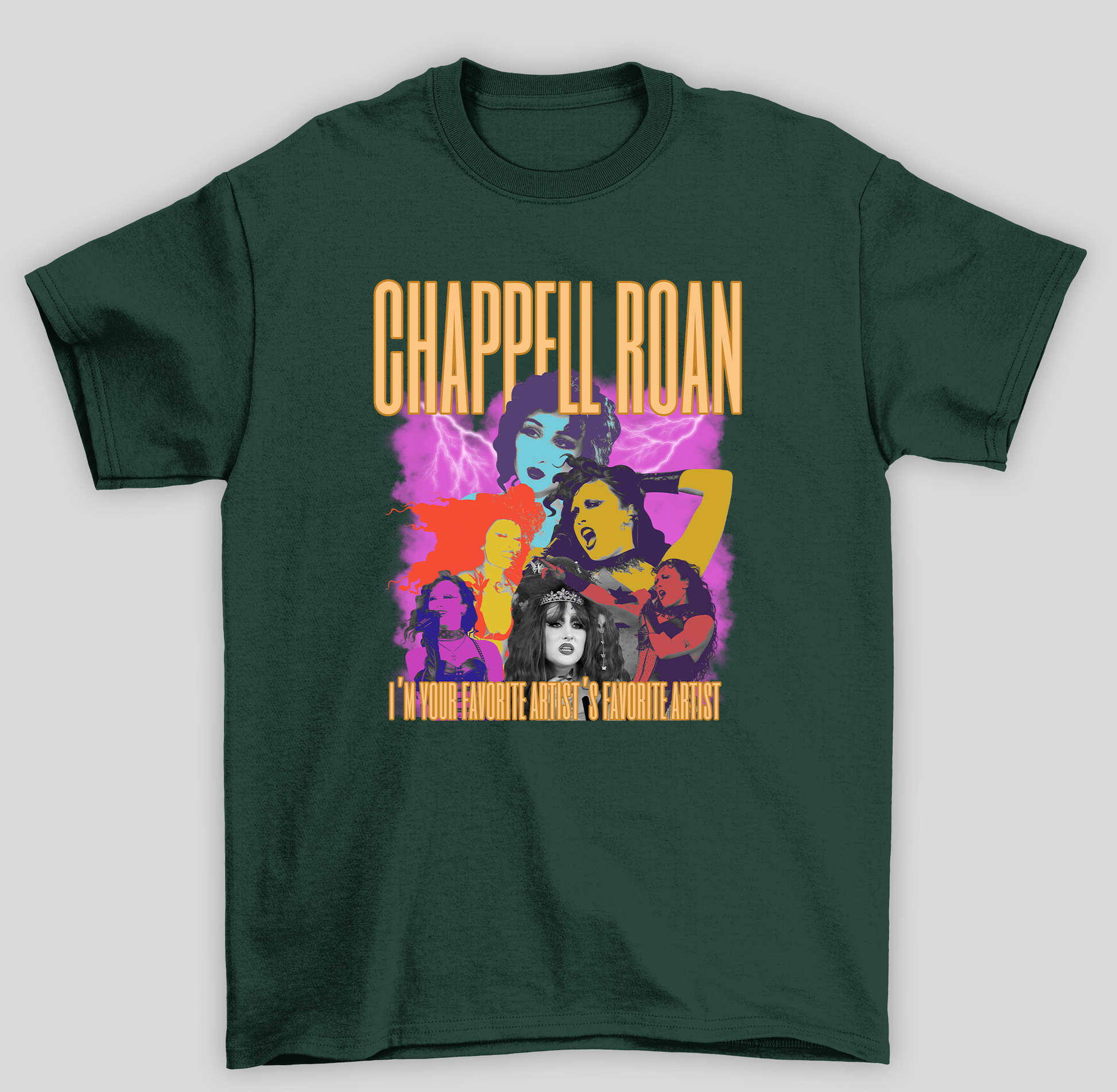 Camiseta Básica Chappel Roan Favorite Artist- verde