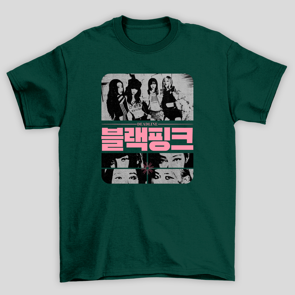 Camiseta Básica Blackpink Deadline Korean