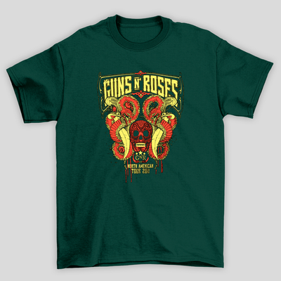 Camiseta Básica Guns N Roses North American Tour