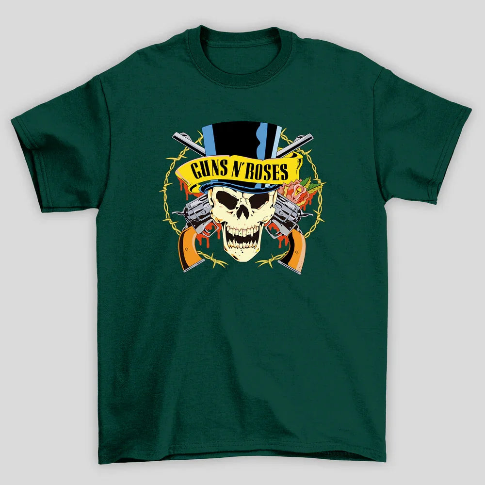 Camiseta Básica Guns N' Roses Rock Style