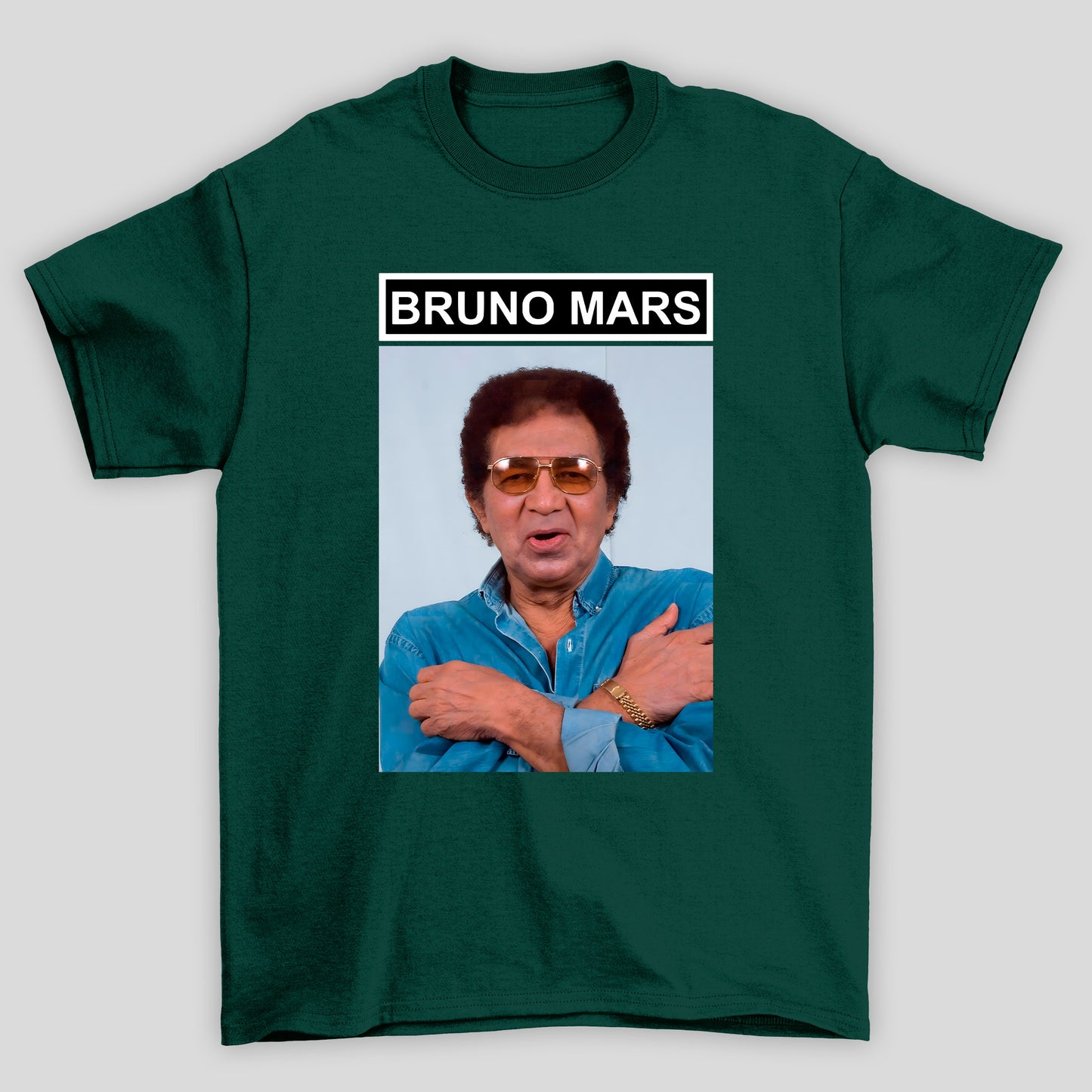 Camiseta Básica Bruno Mars Meme