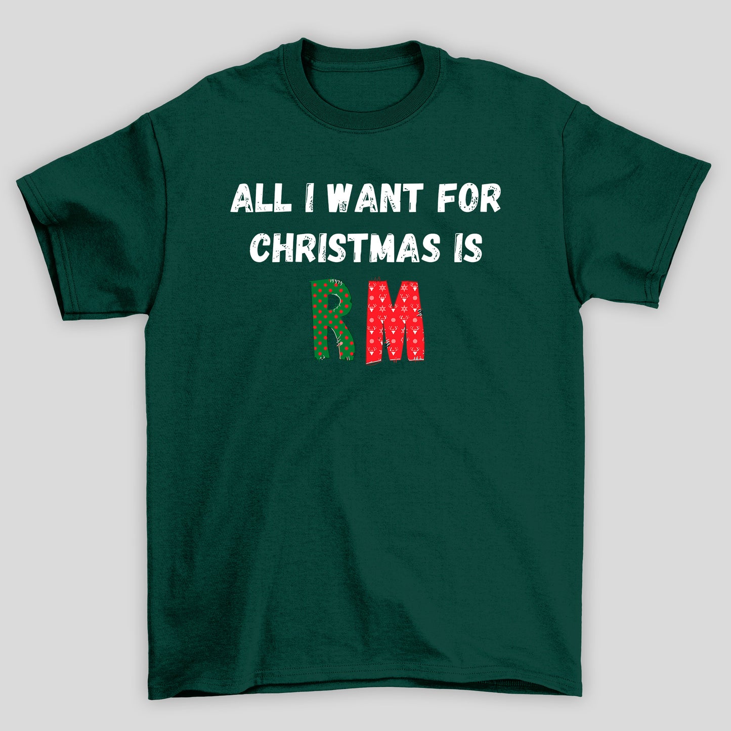 Camiseta Básica Christmas BTS All I Want For Christmas Is RM