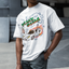 Camiseta Oversized Frank Ocean Art - branco