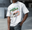 Camiseta Oversized Frank Ocean Art - branco