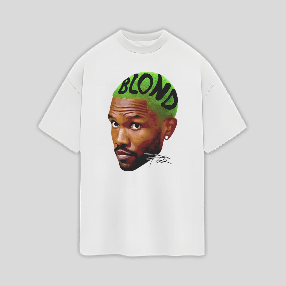 Camiseta Oversized Frank Ocean Merch- branco