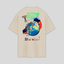 Camiseta Oversized Travis Scott Astroworld Logo- pérola