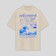 Camiseta Oversized Frank Ocean Self Control- pérola