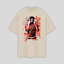 Camiseta Oversized 21 Savage Story American Dream- pérola