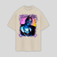 Camiseta Oversized Travis Scott Aesthetic- pérola