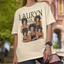 Camiseta Oversized Lauryn Hill Retro 90's- PÉROLA