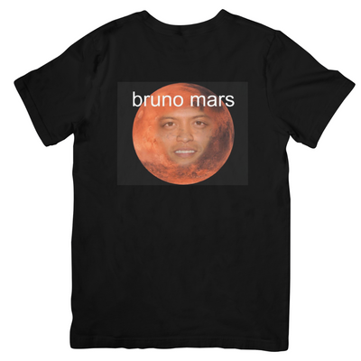 Camiseta Básica Bruno Mars Meme Funny