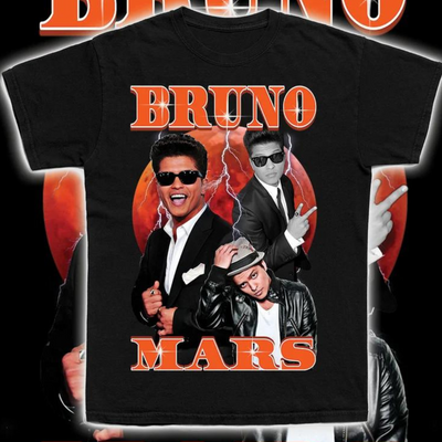 Camiseta Básica Bruno Mars Collab Graphic
