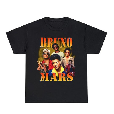 Camiseta Básica Bruno Mars Aesthetic